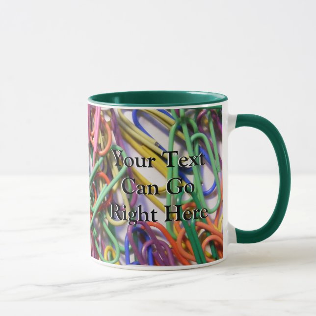 Tasse colorée de trombones (Droite)