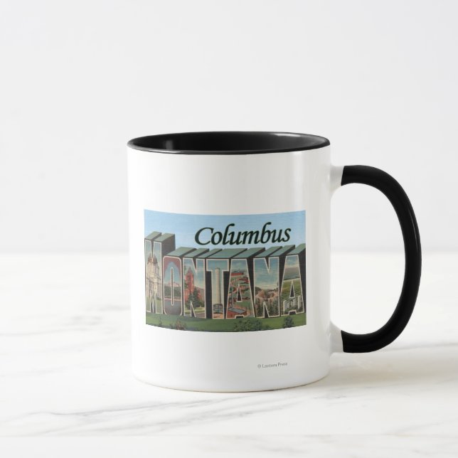 Tasse Columbus, Montana - Scènes de grandes lettres (Droite)