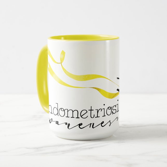 Tasse combinée de conscience d'endométriose (Devant gauche)