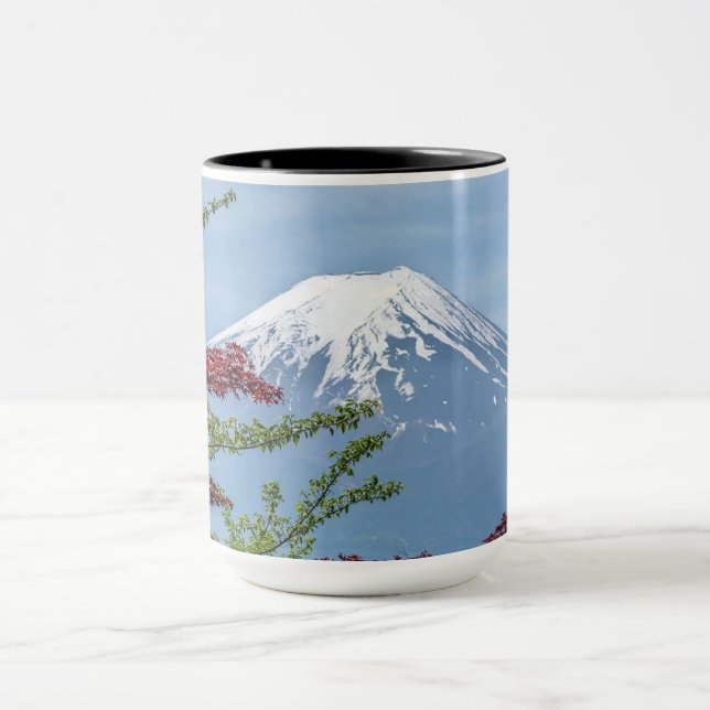 Tasse combinée faite sur commande du mont Fuji (Centre)