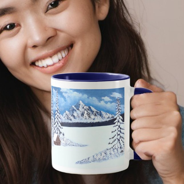 Tasse Combo Bleu Merveille Hivernale (Créateur téléchargé)