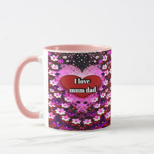 tasse combo colorée, tasse de design numérique 3D,