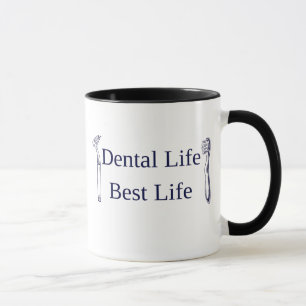 Tasse combo Dental Life Best Life noire
