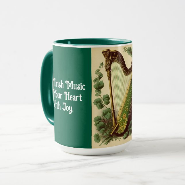 Tasse Combo Harpe Irlandaise (Devant gauche)