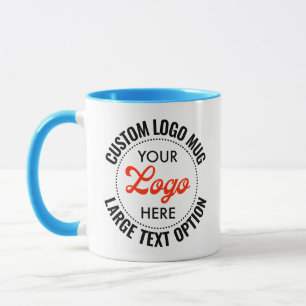 Tasse Combo Logo promotionnel Grand Texte BLEU CLA