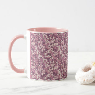 Tasse Combo Mauve à Motif Floral Rose