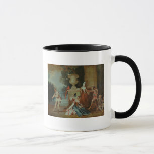 Tasse Comédiens italiens en parc, c.1725