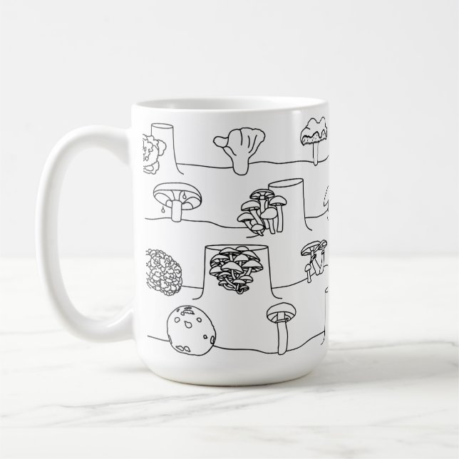 Tasse comestible de croquis de mélange de (Gauche)