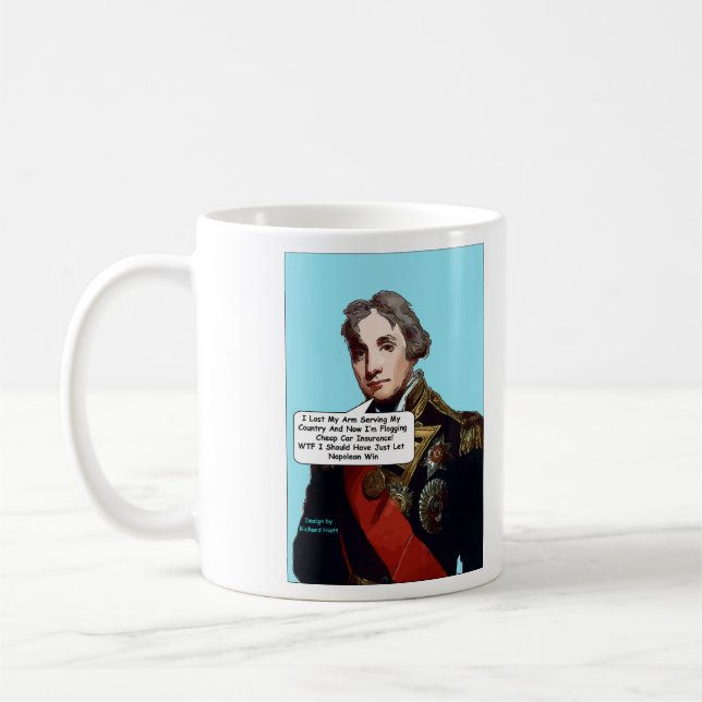 Tasse comique d'amiral Nelson (Gauche)
