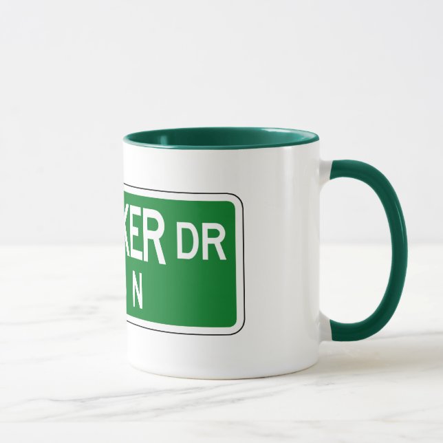Tasse Commande de Wacker, plaque de rue de Chicago, IL (Droite)