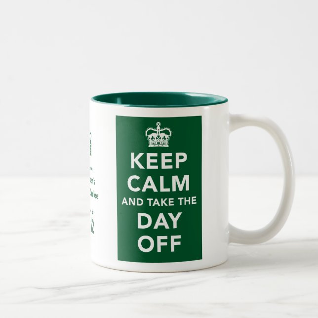 Tasse commémorative de jubilé de diamant (Droit)
