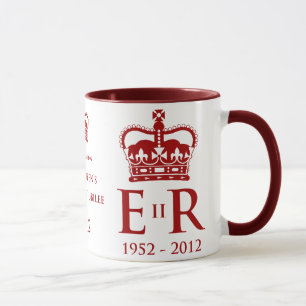 Tasse commémorative de jubilé de diamant