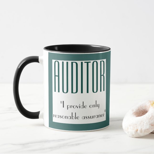 Tasse "Commissaire aux comptes : Je fournis seulement (Avec donut)