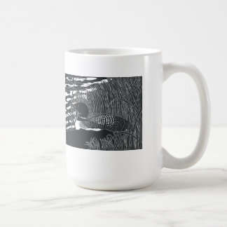 Tasse commune de Linocut de dingue