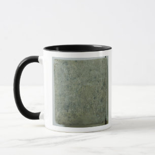 Tasse Comprimé avec le manuscrit cunéiforme