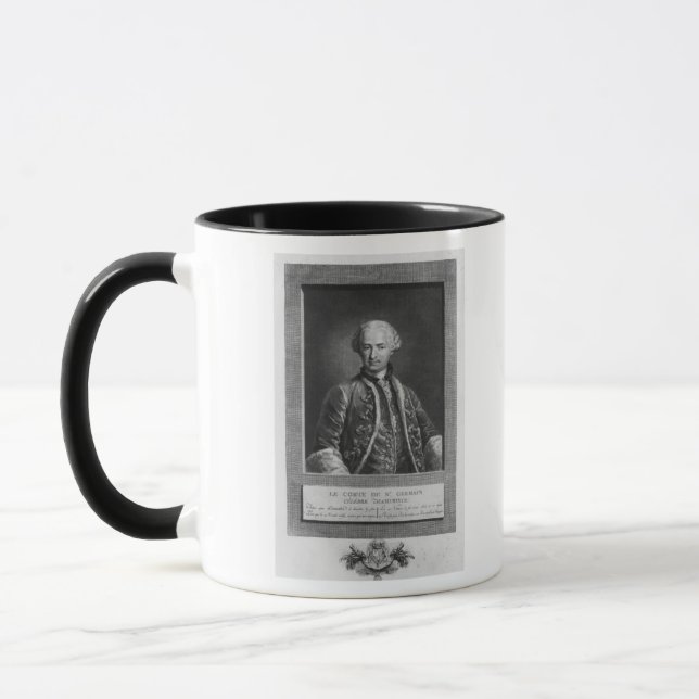 Tasse Compte de St Germain, alchimiste célèbre, 1783 (Gauche)