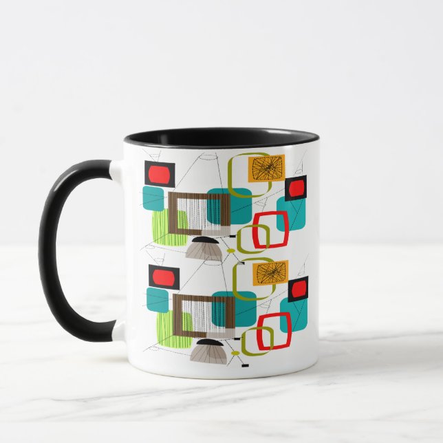 Tasse Conception abstraite inspirée par l'énergie atomiq (Gauche)