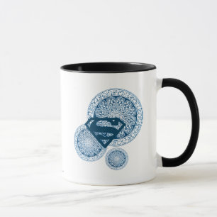 Tasse Conception bleue de cercle de Supergirl