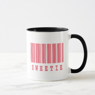 Tasse conception de code-barres mignonne