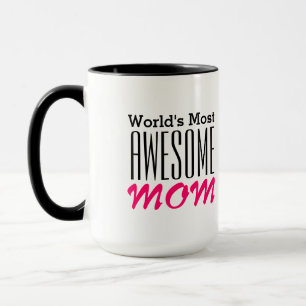 Tasse Conception de texte MAMAN LA PLUS GÉNIALE AU MONDE