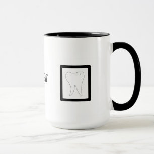 Tasse Conception Dentaire, Dent et Brosse à Dents