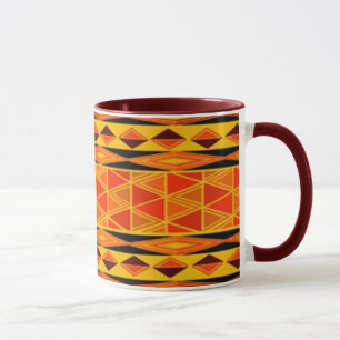 Tasse Conception ethnique africaine de boue