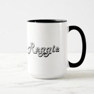Tasse Conception nommée classique de Reggie rétro
