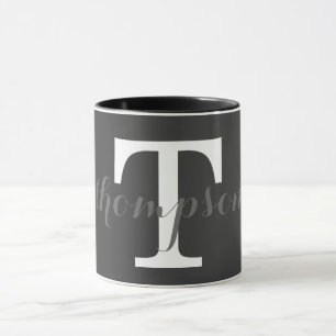 Tasse Conception simple de monogramme