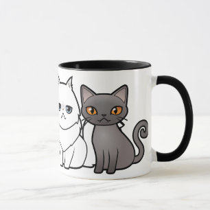 Tasse Concevez votre propre chat de bande dessinée
