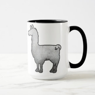 Tasse concrète de lama