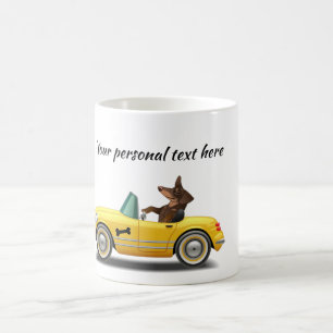 Tasse Conducteur De Voiture De Sport Dachshund