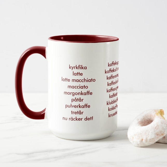 Tasse Connaisseur de café (Avec donut)