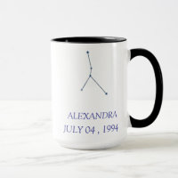 Tasse Constellation Cancer Personnalisée - Zodiaqu
