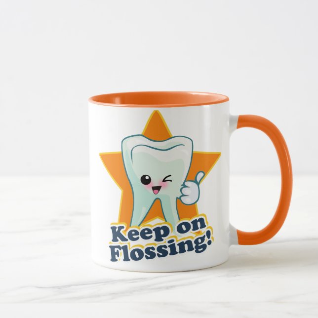 Tasse Continuez à Flossing ! (Droite)