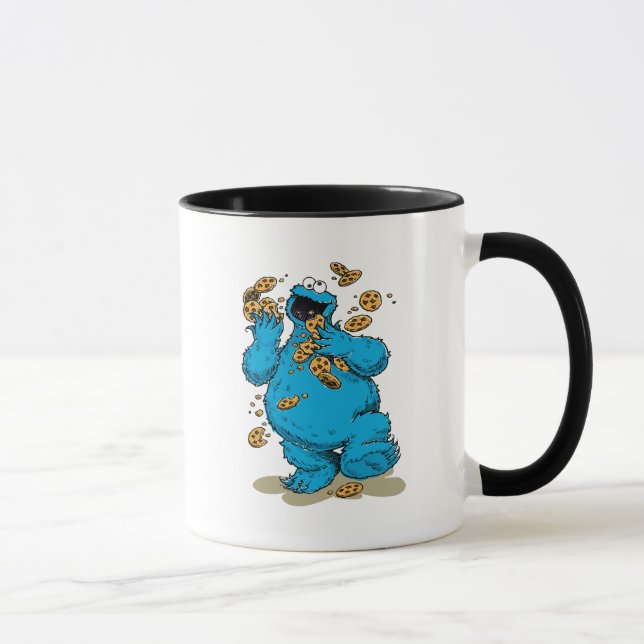 Tasse Cookie Monster Cookies folies (Droite)