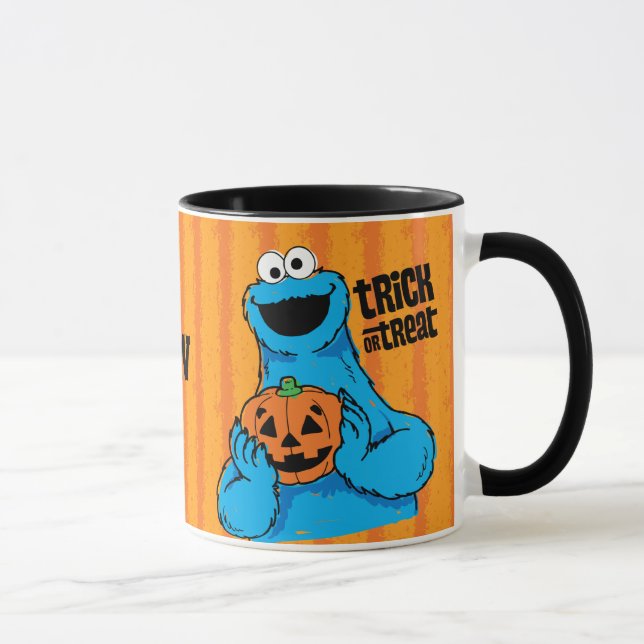 Tasse Cookie Monster - Tricoter Ou Traiter | Ajouter Vot (Droite)