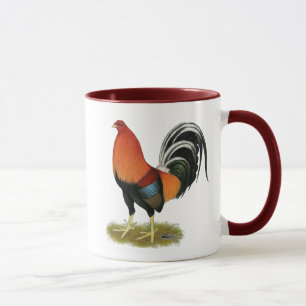 Tasse Coq blond comme les blés de coq de combat