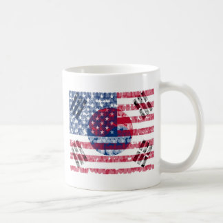 Tasse Coréen-Américaine de drapeau