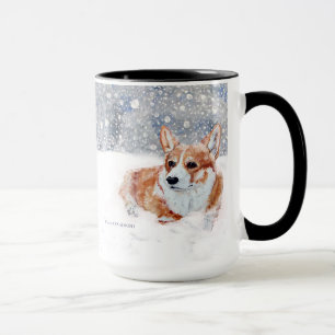 Tasse Corgi d'hiver