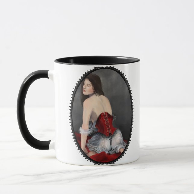 Tasse Corse de velours rouge (Gauche)