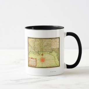 Tasse Côte du Golfe de la carte unie de StatesPanoramic