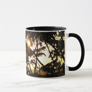 Tasse Coucher du soleil à travers les arbres I Photograp