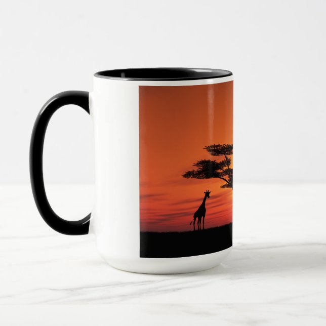 Tasse Coucher du soleil africain (Gauche)