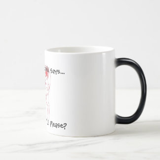 Tasse Couleur-Changeante criarde de "café" de