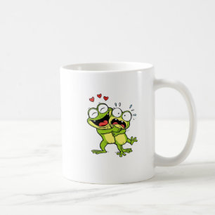 Tasse Couple de Grenouilles Mignonnes en Amour