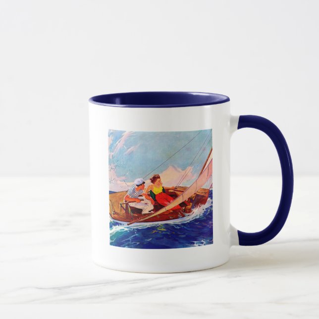 Tasse Couple Sailing par R.J. Cavaliere (Droite)