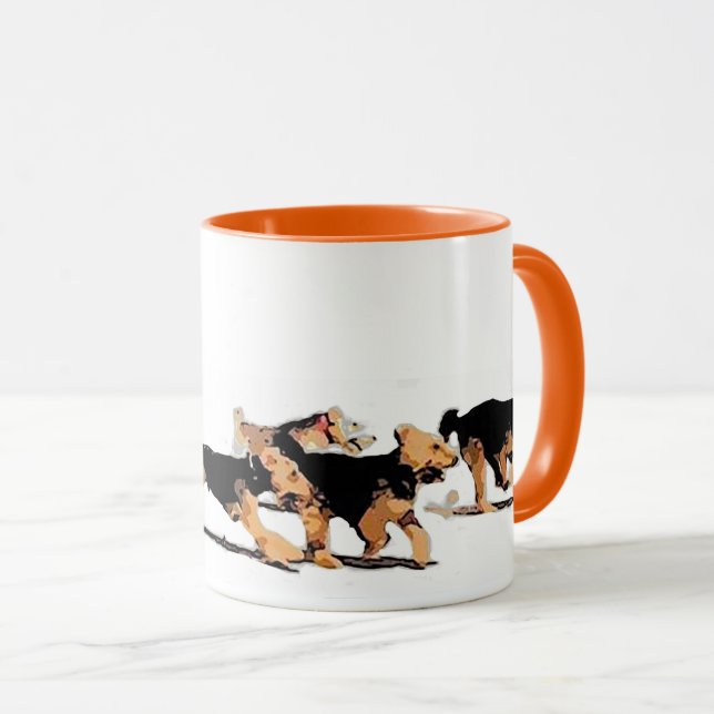 Tasse courante de terrier de gallois (Devant droit)