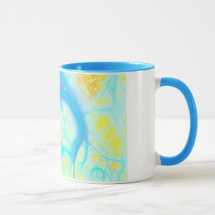 Tasse Courants de joie - Aqua et citron cosmiques