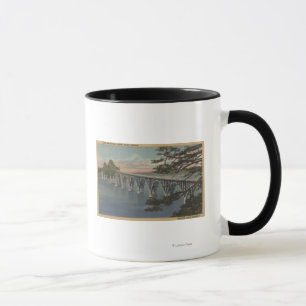 Tasse Courbure du nord, Orégon - vue de pont de baie de