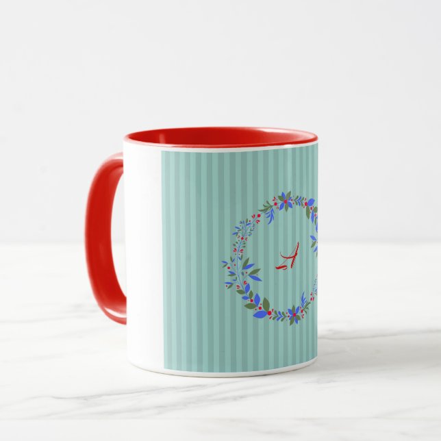 Tasse Couronne de Noël (Devant gauche)